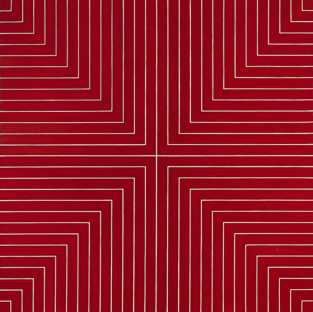 Фрэнк Стелла. "Переход через Делавэр". 1961