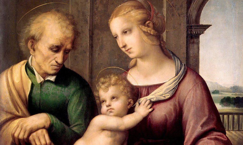 Рафаэль Санти. «Святое семейство». 1506. Фрагмент. Фото: Государственный Эрмитаж
