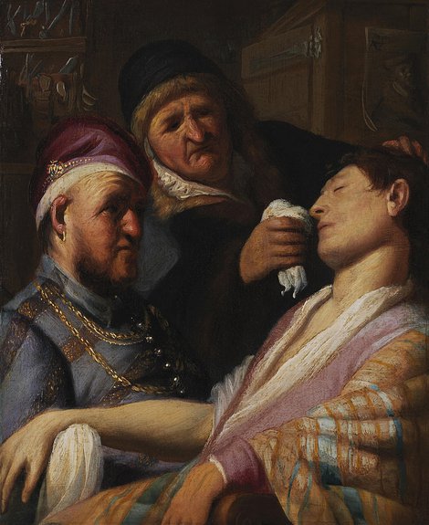 Рембрандт. «Аллегория обоняния» (1624-25). Приобретена 22 сентября 2015 г. на аукционе Nye & Co в Блумфилде, Нью-Джерси, как произведение континентальной школы XIX в. (эстимейт $500-$800) за $870 000 галереей Talabardon & Gautier; перекуплена в 2016 г. Сourtesy of The Leiden Collectio
