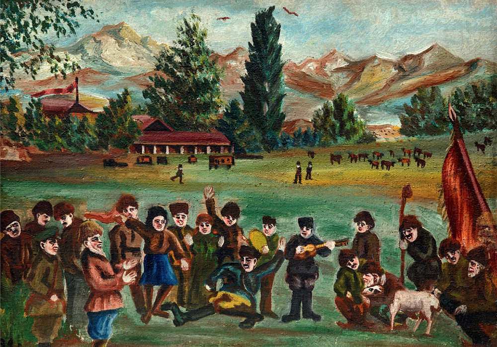 А.Аркерьянц. «Праздник в колхозе». 1930-е. Фото: ГРДНТ