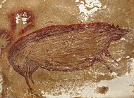 Археологи обнаружили древнейшее наскальное изображение животного