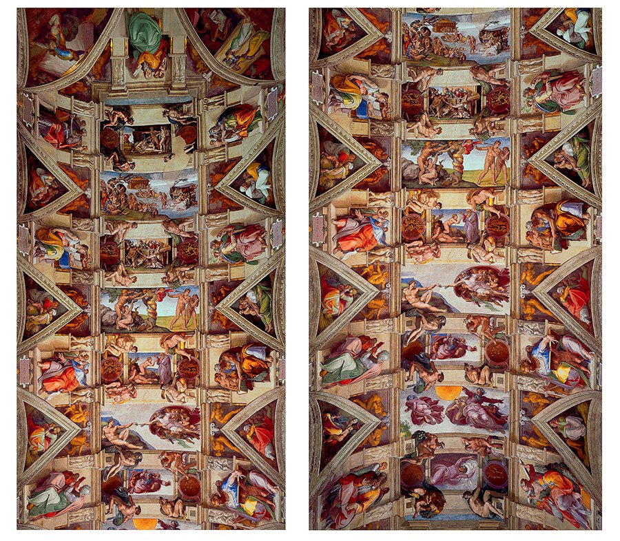 Микеланджело. Потолок Сикстинской капеллы. 1508–1512. Фото: Vatican Museum