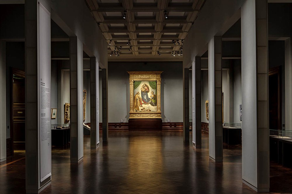 «Сикстинская Мадонна» Рафаэля в Галерее старых мастеров. Фото: Gemäldegalerie Alte Meister. '