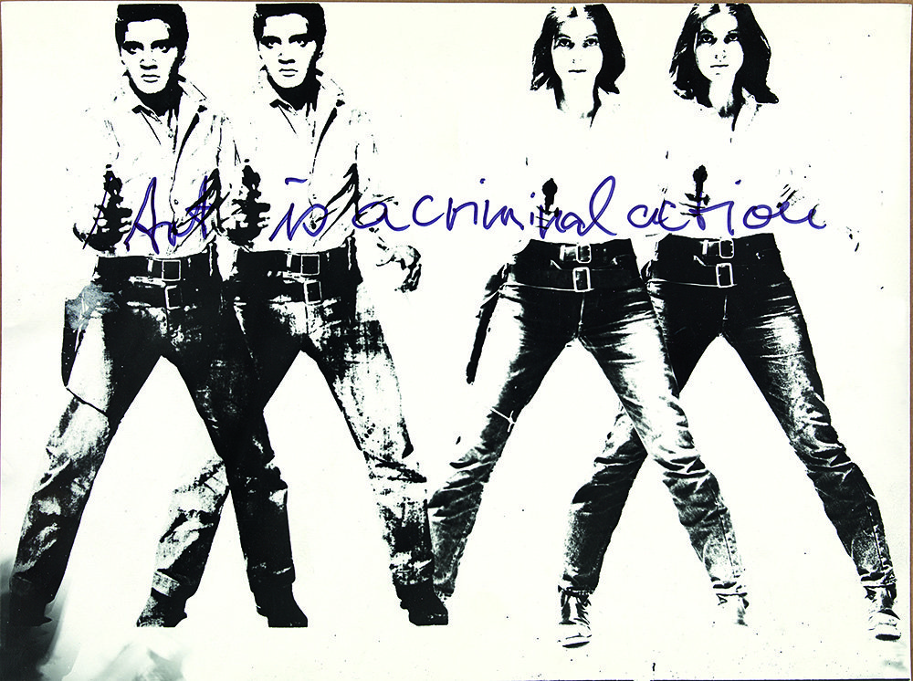 Ульрике Розенбах. Искусство - преступное действие. Art is a criminal action No 4, 1969.© Ulrike Rosenbach / Bildrecht, Wien, 2016 SAMMLUNG VERBUND, Wie