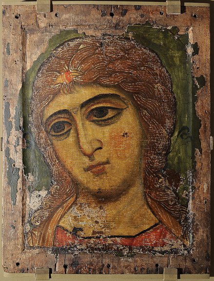 Икона «Ангел „Златые власы“». XII в. Фото: Государственный Русский музей