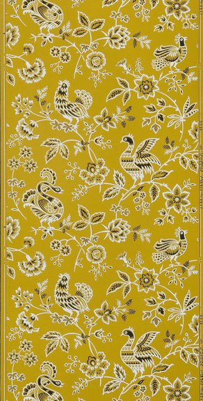 Papier peint à motif répétitif à raccord sauté, Manufacture, Follot, Paris, vers 1960/©les arts decoratifs, pari