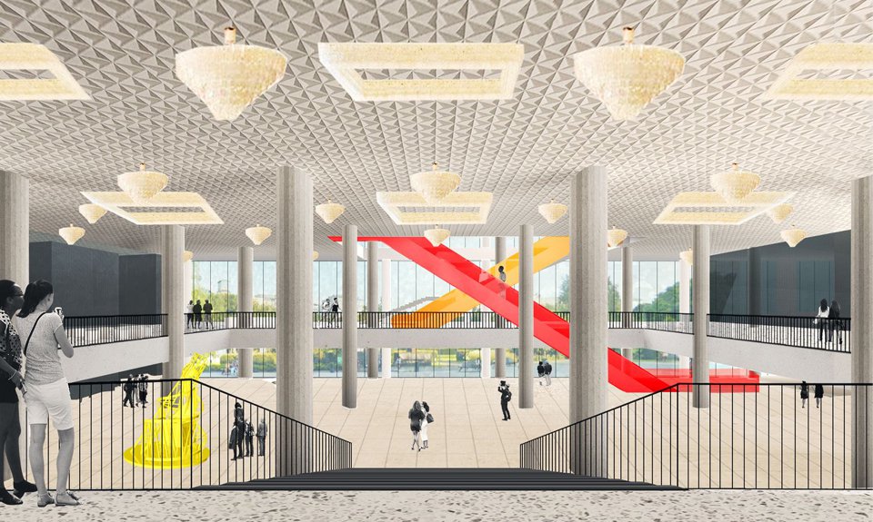 Проект реконструкции Новой Третьяковки на Крымском Валу. Фото: OMA