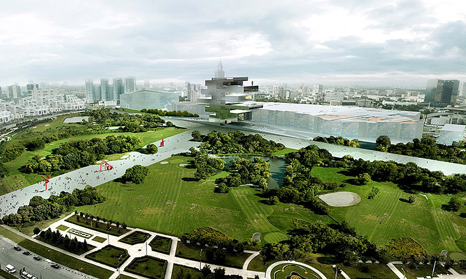 Проект здания Государственного центра современного искусства на Ходынском поле. Фото: Heneghan Peng Architects