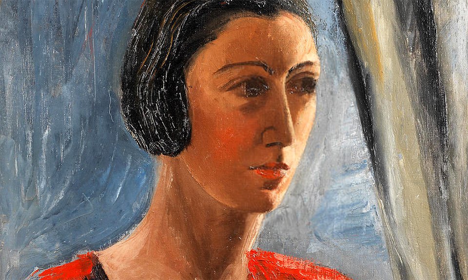 Любовь Козинцева-Эренбург. «Автопортрет в красном платье». Фото: Bonhams
