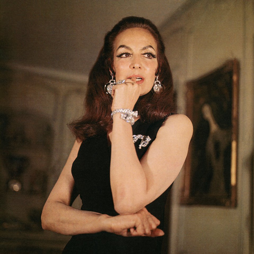 Актриса Мария Феликс в своих украшениях с пантерами. Фото: Cartier