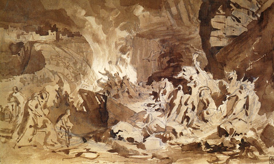 Генрих Семирадский. «Разрушение Содома и Гоморры». 1869. Фото: Государственный Русский музей