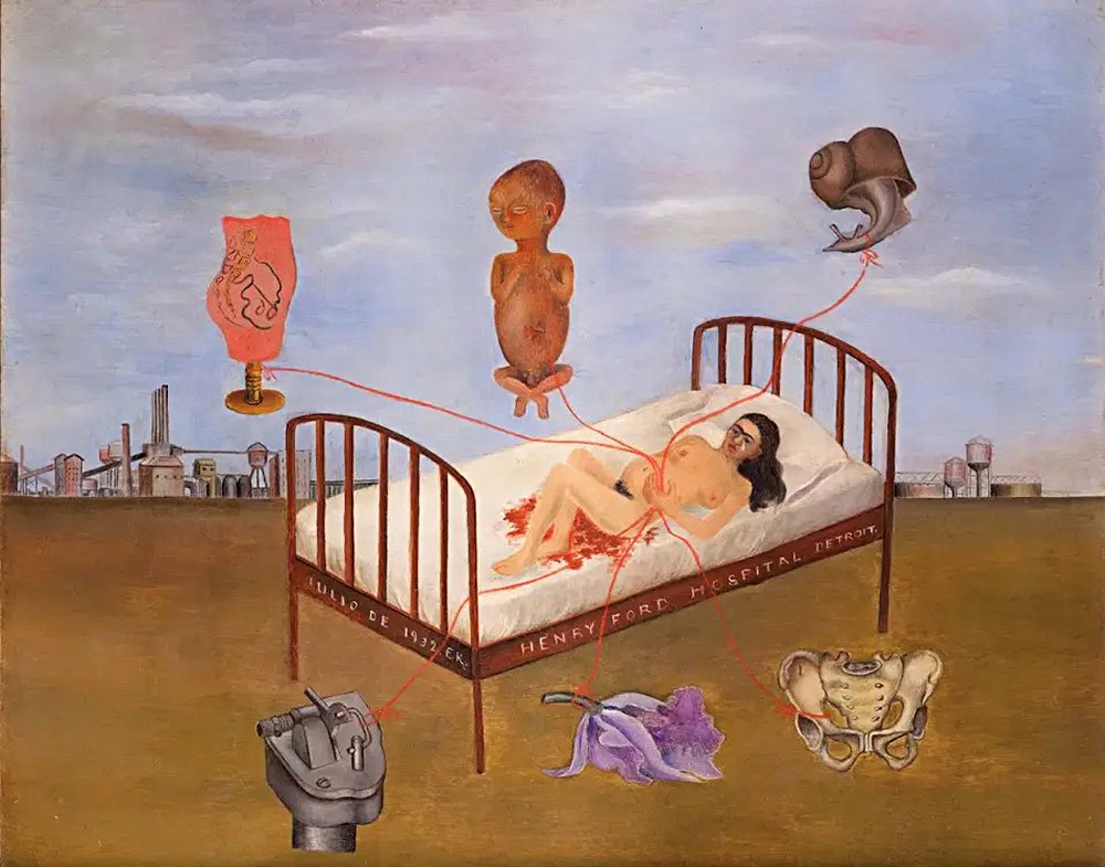 Фрида Кало. «Госпиталь Генри Форда». 1932. Фото: Museo Dolores Olmedo