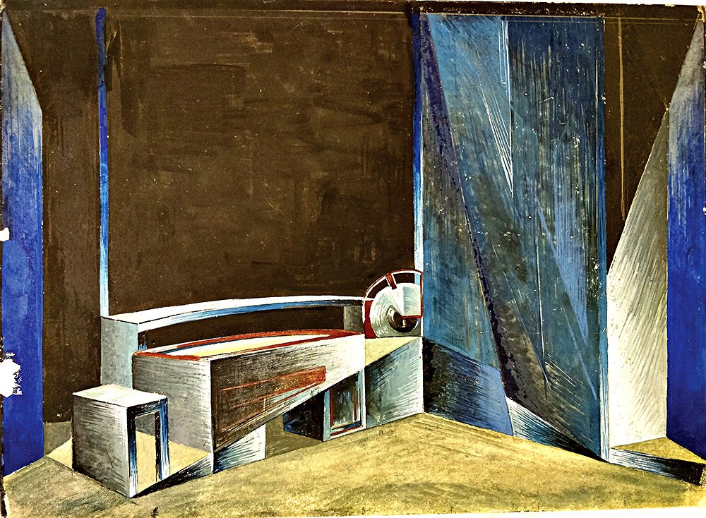 Владимир Борискович (1905–1997). Эскиз декорации к балетному номеру. Фото: Государственный музей истории Санкт-Петербурга