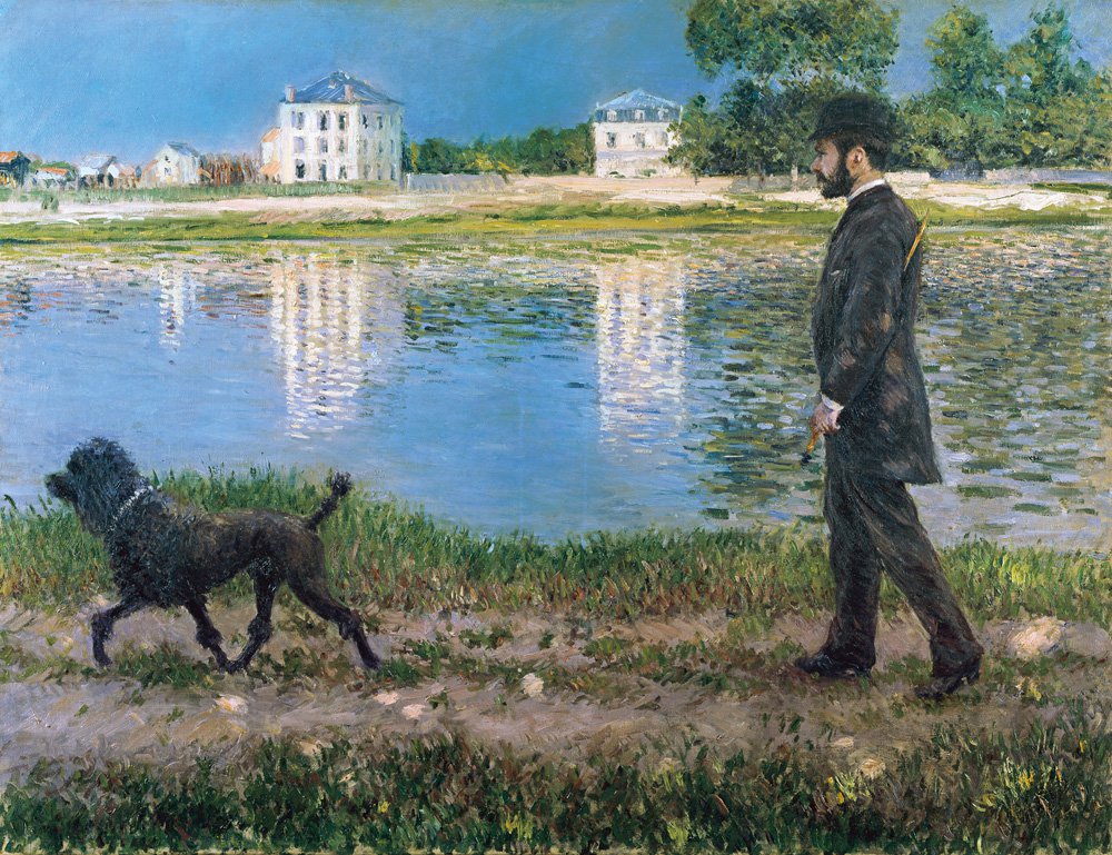 Гюстав Кайботт. «Ришар Галло и его собака в Пти-Женневилье». 1884. Сourtesy of Musée d‘Orsay