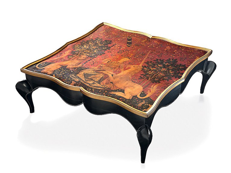 Кофейный столик Galo ручной работы из массива ценных пород дерева от AMСlassic