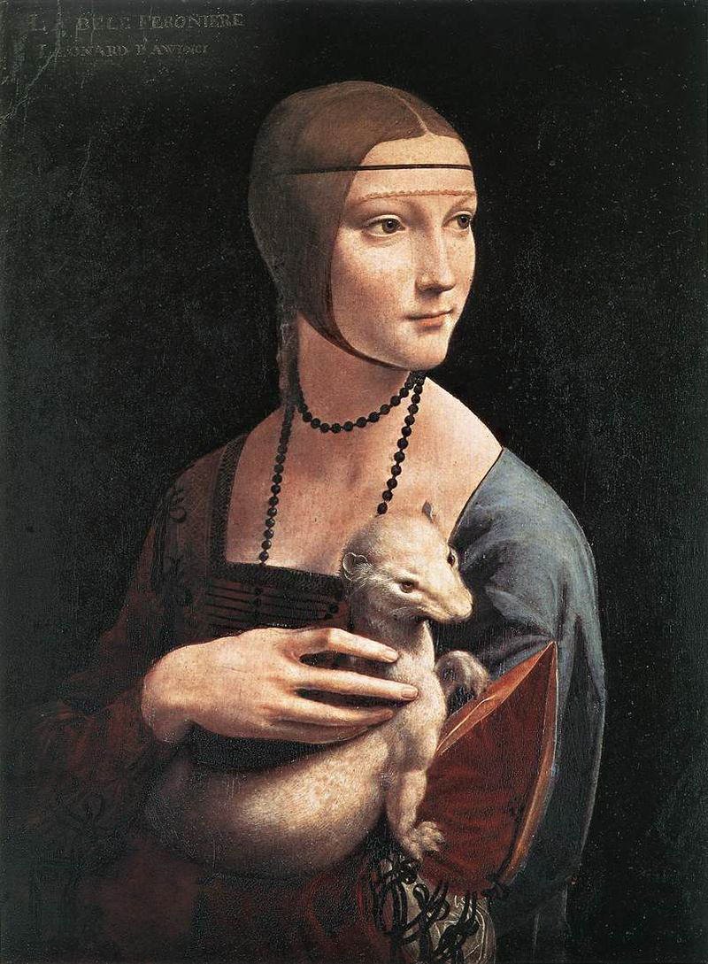 Леонардо да Винчи. «Дама с горностаем». Courtesy of National Museum, Czartoryski Collectio