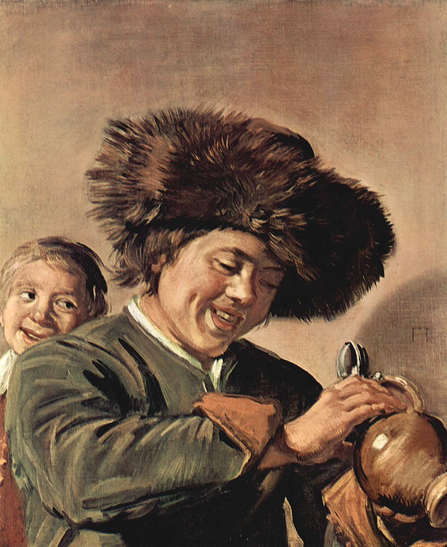 Франс Халс. «Два смеющихся мальчика с кружкой пива». Около 1626. Фото: Hofle van Mevrouw van Aerde