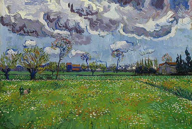 Винсент Ван Гог. «Пейзаж под бурным небом». 1889