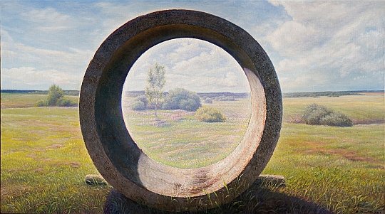 Николай Касаткин. Взгляд. Пейзаж с трубой. 2006