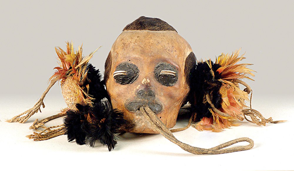 Скандальный экспонат выставки в австрийском музее — трофей из племени мундуруку. Фото: Museum of Ethnology, Vienna