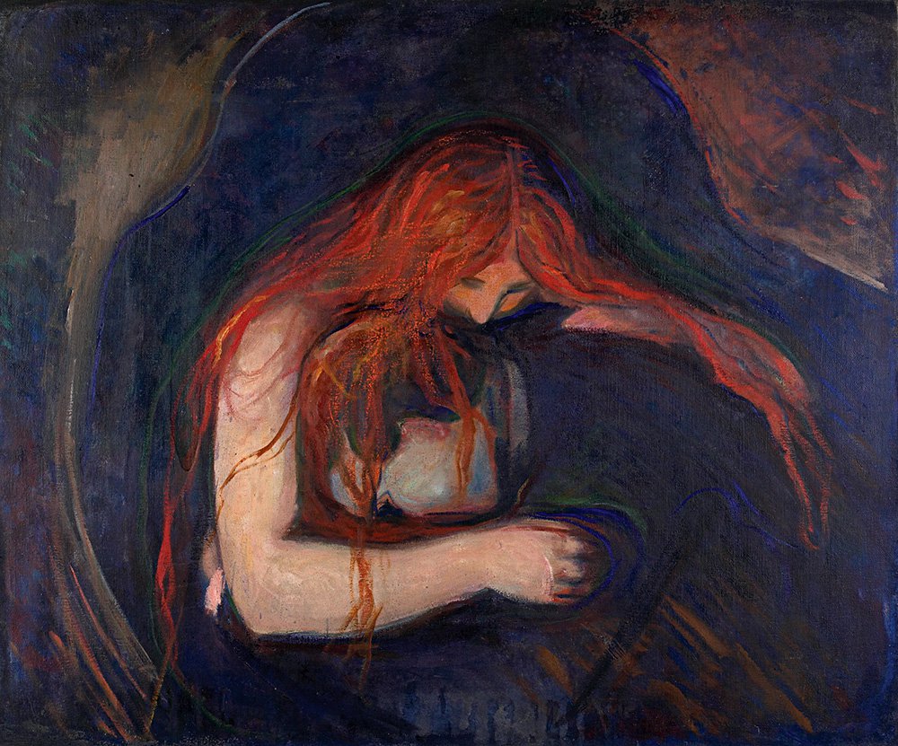 Эдвард Мунк. «Вампир». 1895. Холст, масло. Фото: MUNCH MUSEUM