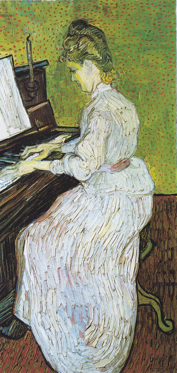 Картина «Маргарита Гаше за пианино» (1890) — единственное живописное произведение Винсента ван Гога на музыкальную тему. Фото: Kunstmuseum Basel