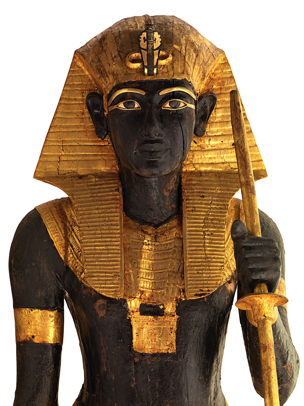 Деревянная статуя Короля-хранителя. XVIII династия, царствование Тутанхамона, 1336–1326 гг. до н.э. Фото: Luxor, Valley of the Kings, KV62, Antechamber