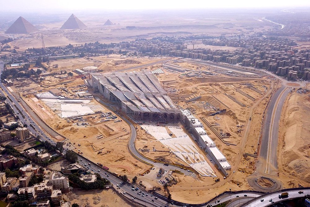 Строительство Большого Египетского музея. Фото: Министерство по делам древностей и туризма, АРЕ