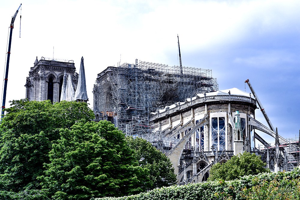 Восстановительные работы в соборе Парижской Богоматери продолжаются. Фото: Tayla Bundschuh
