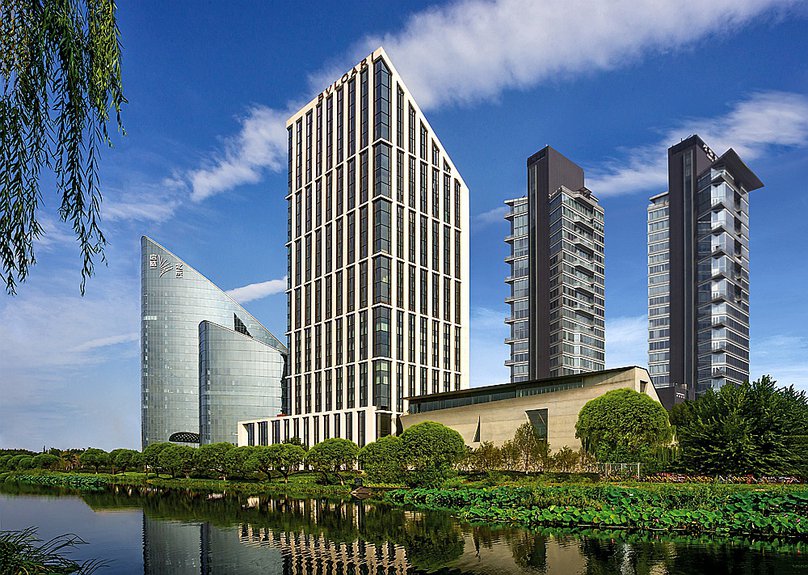 Здание нового отеля Bvlgari в Пекине. Courtesy: Bvlgari Hotels & Resort