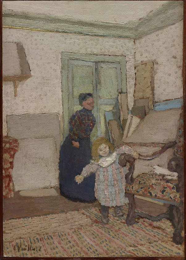 The First Steps. Edouard Vuillard, 1890. Marlene and Spencer Hays collection.