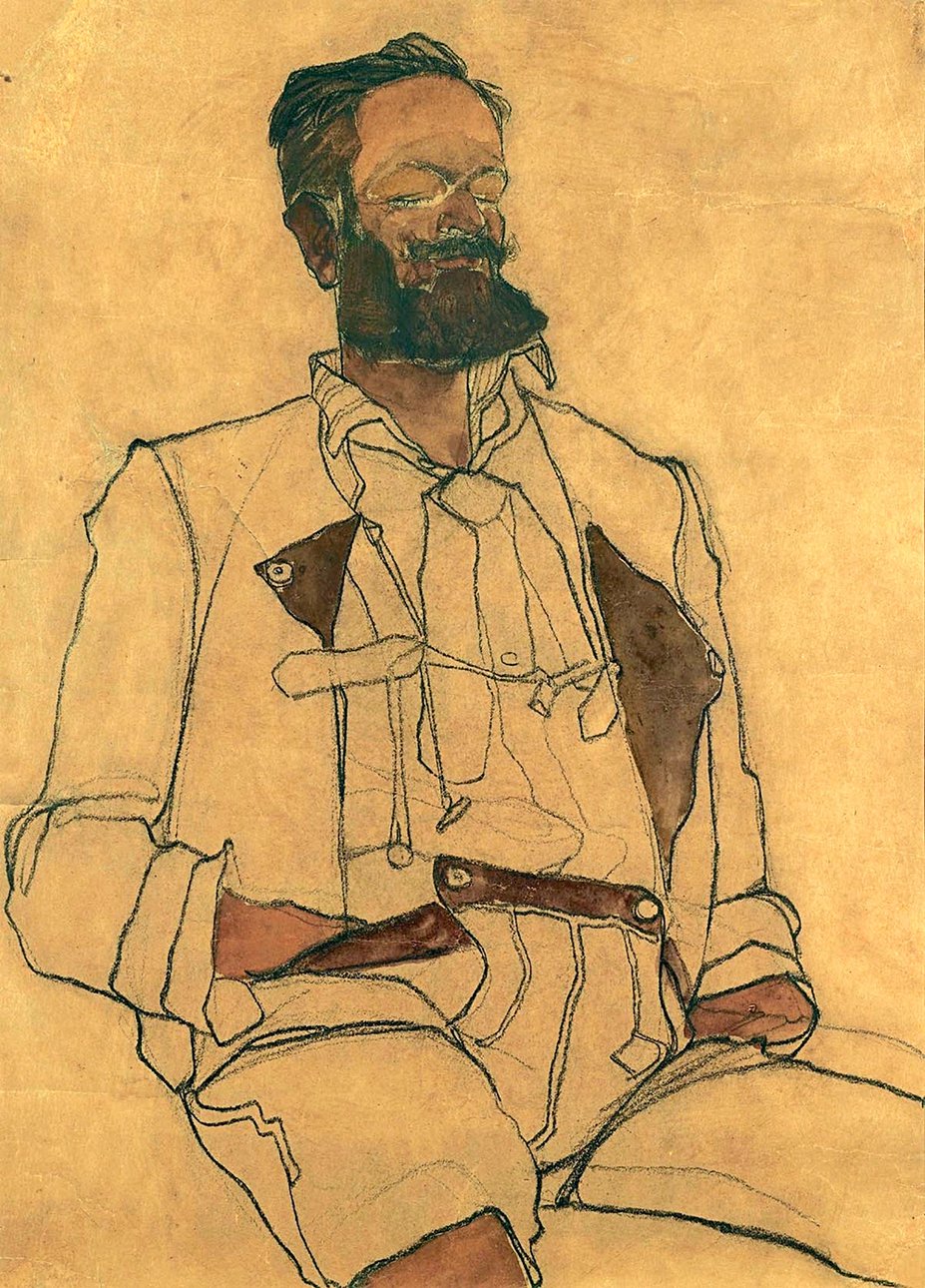 Эгон Шиле. «Портрет Карла Рейнингхауса». 1910. Richard Nagy Gallery. Фото: Art Basel