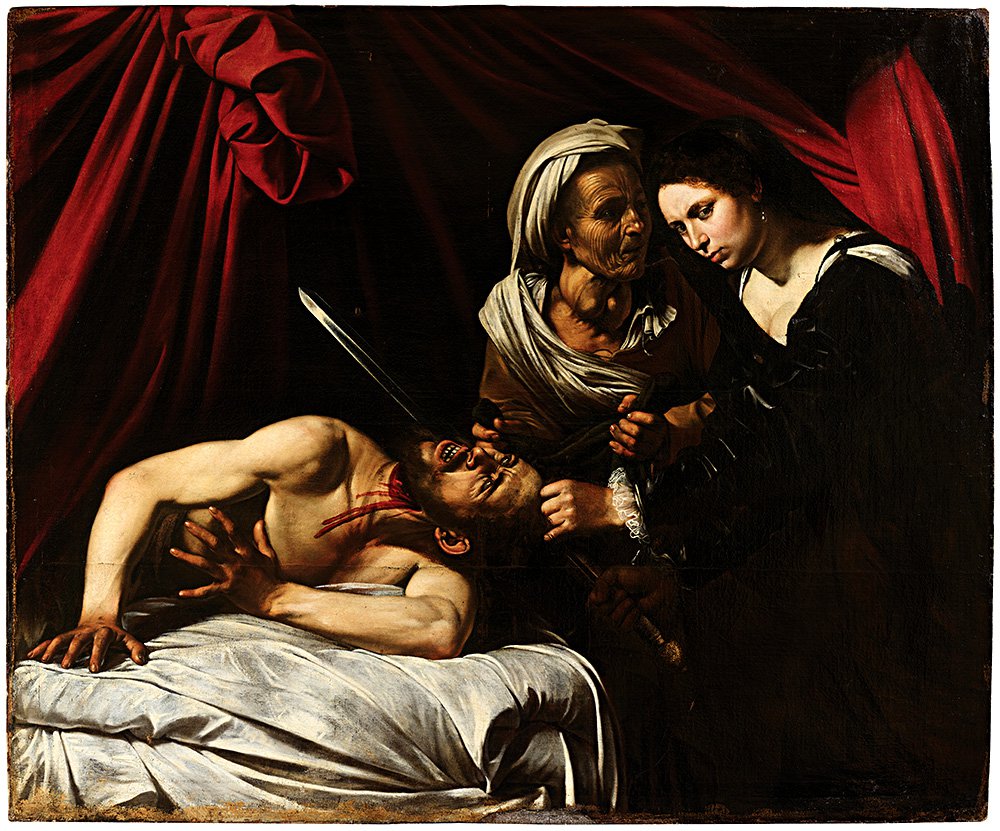 Картина «Юдифь, убивающая Олоферна», приписываемая Караваджо. Фото: Marc Labarbe auction house