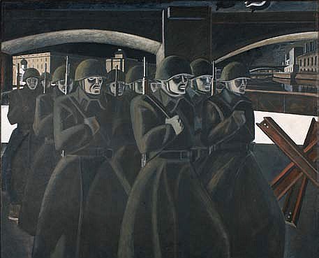 Игорь Обросов. Военная Москва. 1941. Темпера на холсте. 1989–1990