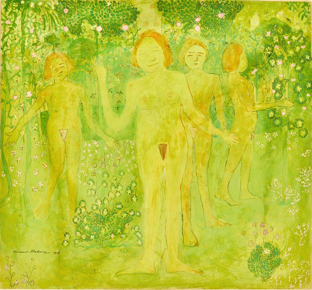 Казимир Малевич (1878–1935). «Тайна искушения» (с портретом Ивана Клюна на тыльной стороне). 1908. Эстимейт £300–500 тыс. Фото: Sotheby’s