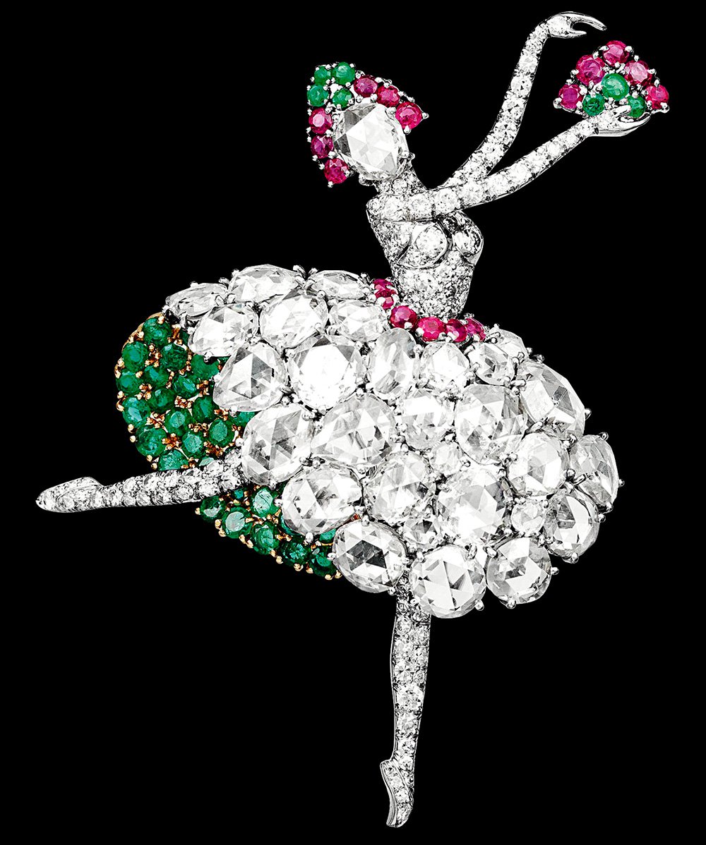 Брошь «Испанская танцовщица», вдохновившая Баланчина на создание балета «Драгоценности»