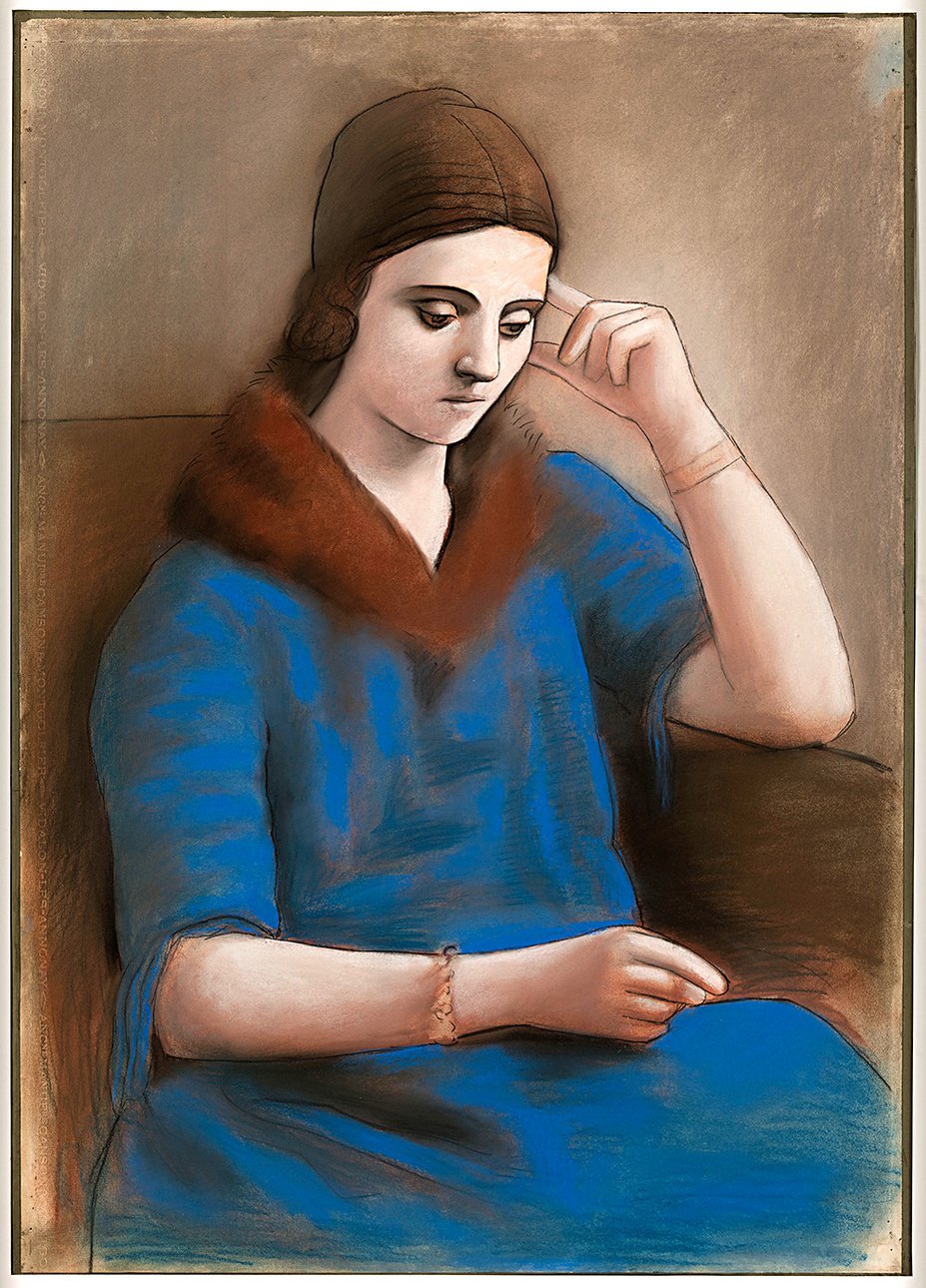 Пабло Пикассо. «Задумчивая Ольга». Париж, зима 1923. Национальный музей Пикассо, Париж. Фото: Succession Picasso 2018