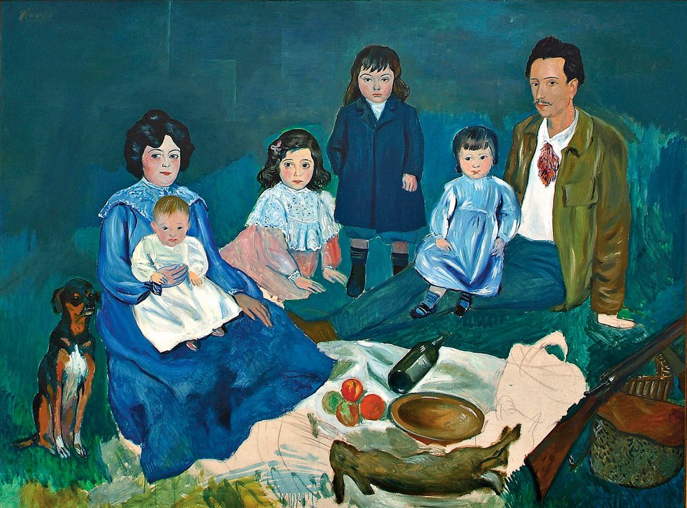Пабло Пикассо. "Семья Солер". 1903. Музей Бовери. © Succession Picasso — SABAM Belgium 2016, © MAMAC, liége