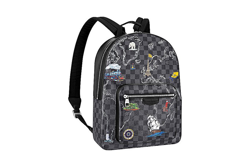 Рюкзак Louis Vuitton Josh из кожи с узором Damier Graphite Canvas Ma
