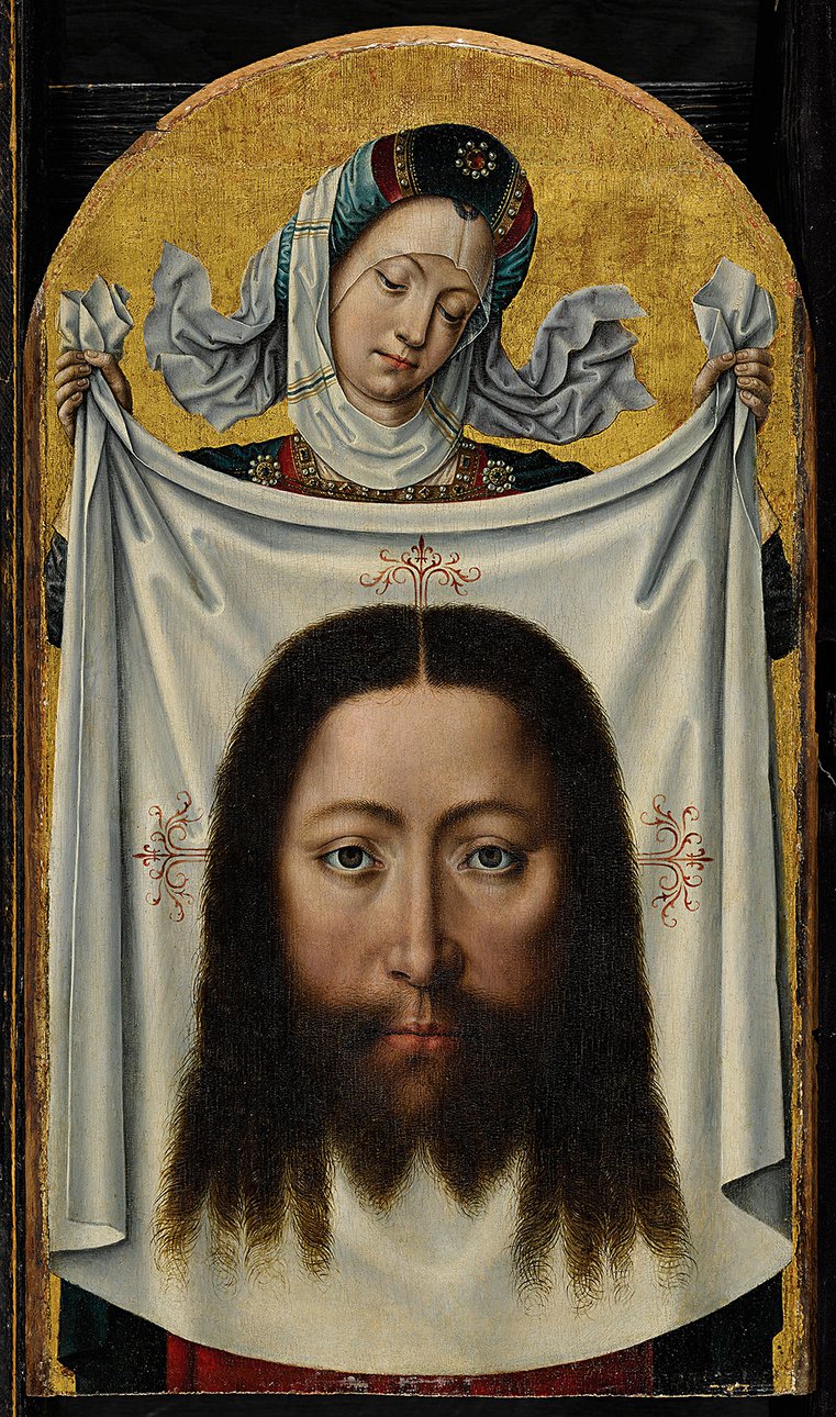 Мастер легенды святой Урсулы (работал в Брюгге в 1470–1500). «Святая Вероника с платом». Фото: © Musea Brugge - www.lukasweb.be Art in Flanders, photo Dominique Provost