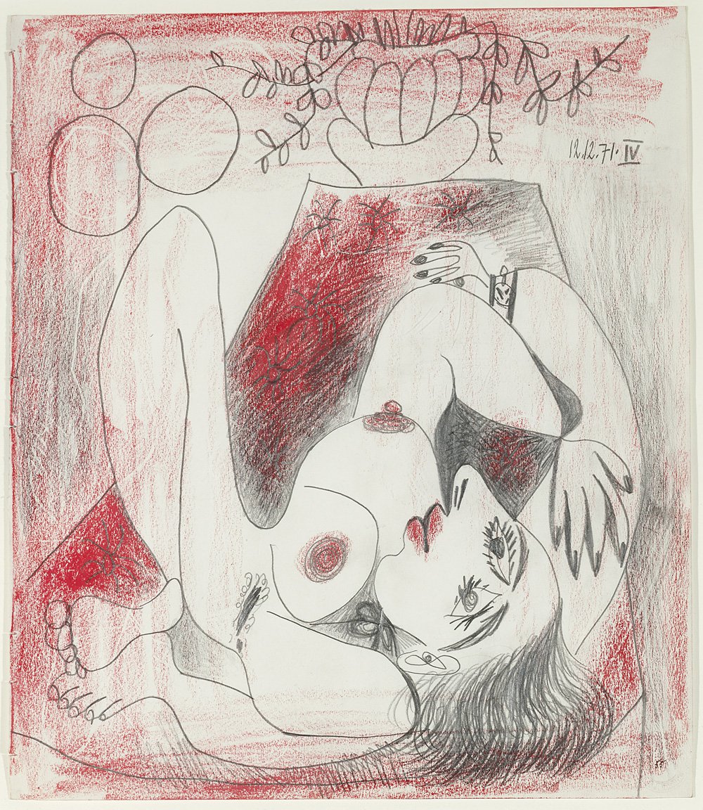 Пабло Пикассо. «Женщина и цветы». 1971. Courtesy of Reginart Collectio