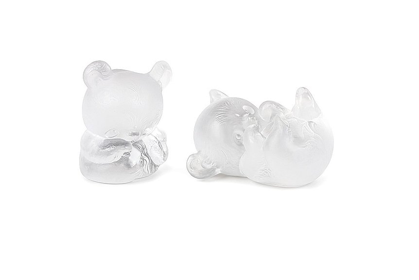 Фигурки из коллекции Lalique Pandas, созданные Хань Мэйлинем
