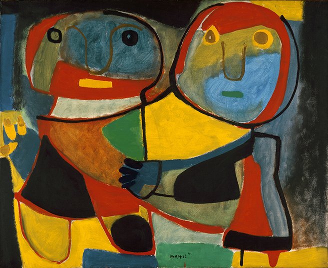 Karel Appel, Pair, 1951, Stedelijk Museum, Amsterdam. © Karel Appel Foundation/SABAM Belgium 2016