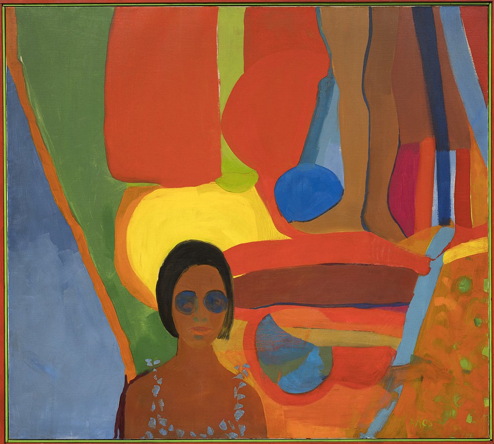 Эмма Амос. Baby. 1966. Музей американского искусства Уитни, Нью-Йорк. Фото: Emma Amos; courtesy of the artist and RYAN LEE Gallery, New York