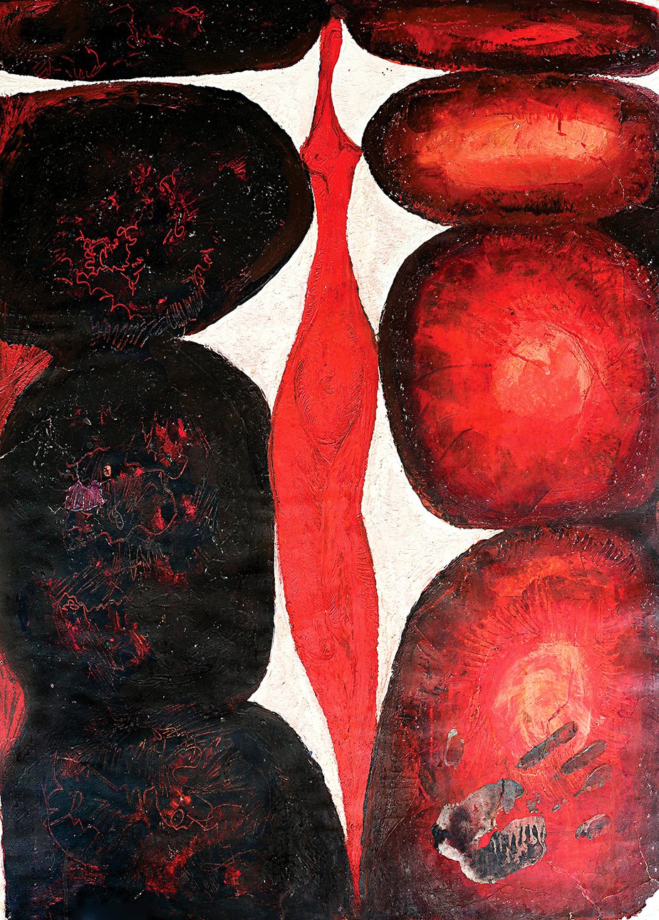 Люциан Грибков «Поссорились» 1962. Фото: Russian Abstract Art foundatio
