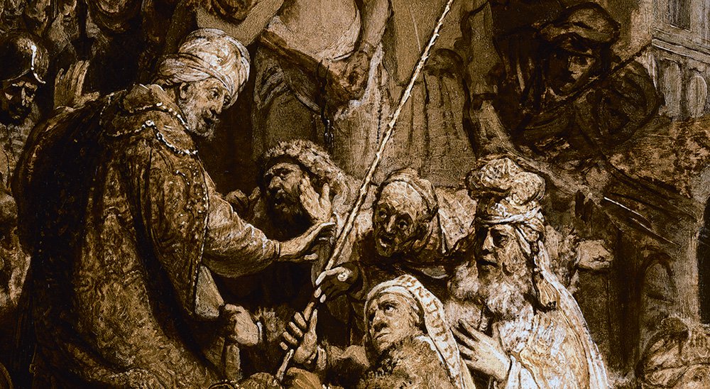 Рембрандт. Ecce homo. 1634. Фрагмент. собрание национальной галереи в ЛондонеAmsterdam University pre