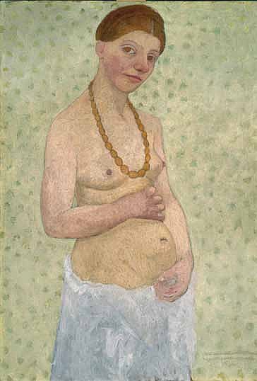 Паула Модерзон-Беккер. «Автопортрет к шестилетию свадьбы». 1906