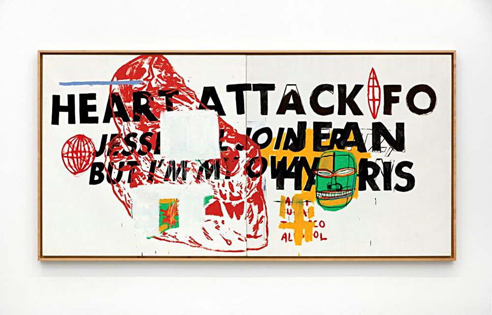Энди Уорхол и Жан-Мишель Баскиа. Heart Attack («Сердечный приступ»). 1984. Фото: Sotheby'