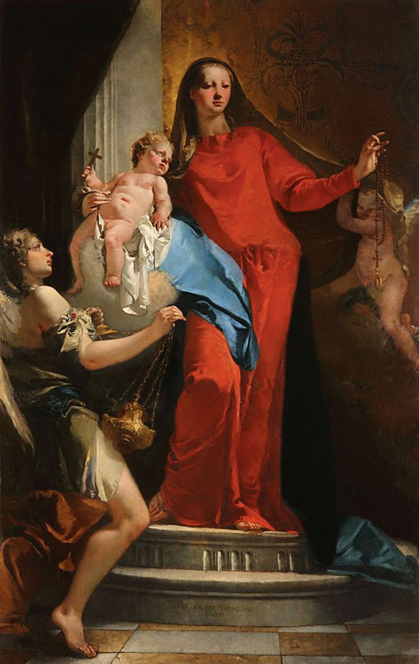 Джованни Баттиста Тьеполо. «Мадонна с четками и ангелами». 1735. Фото: Sotheby’