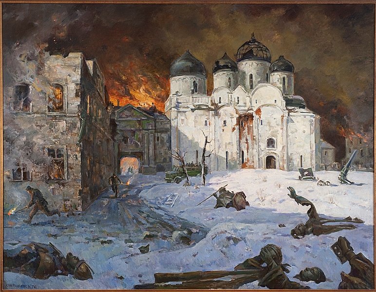 Юрий Подлясский. «Новгород. Январь, 1944 год». 1985